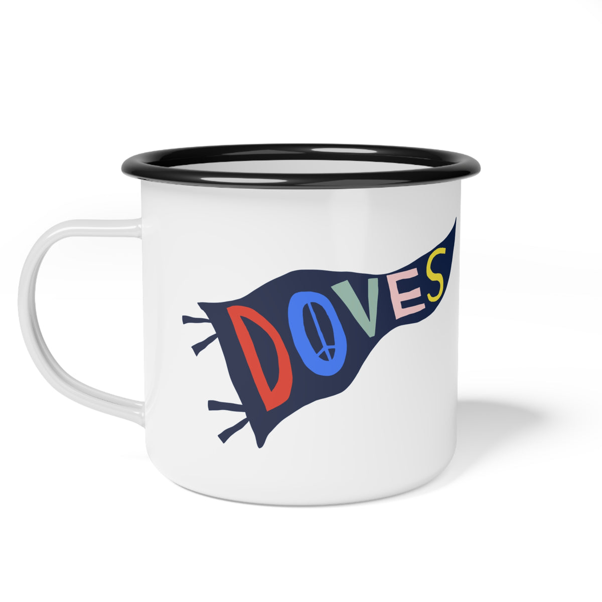 DOVES ENAMEL CUP (CUSTOMIZABLE)