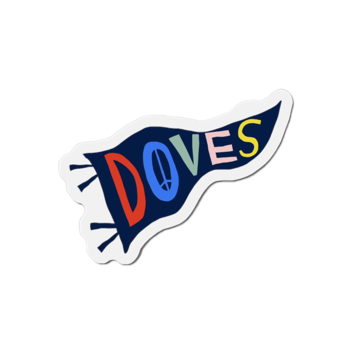 DOVES PENNANT MAGNET