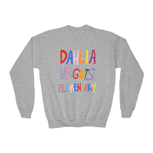 DAHLIA HEIGHTS ELEMENTARY YOUTH CREWNECK (CUSTOMIZABLE)