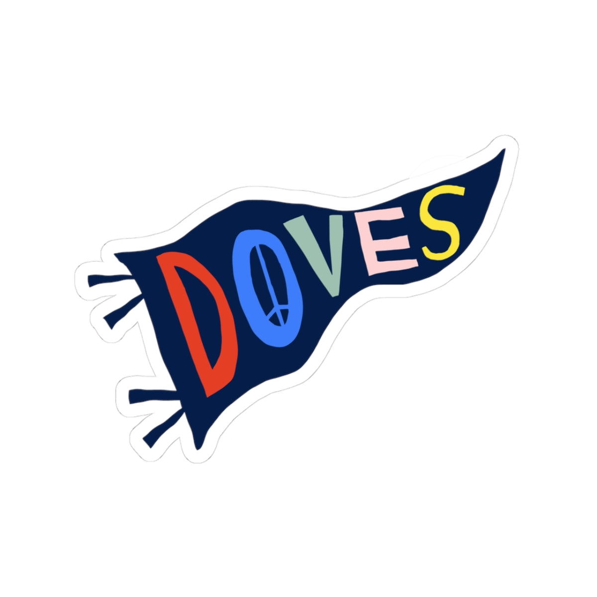 DOVES PENNANT STICKER