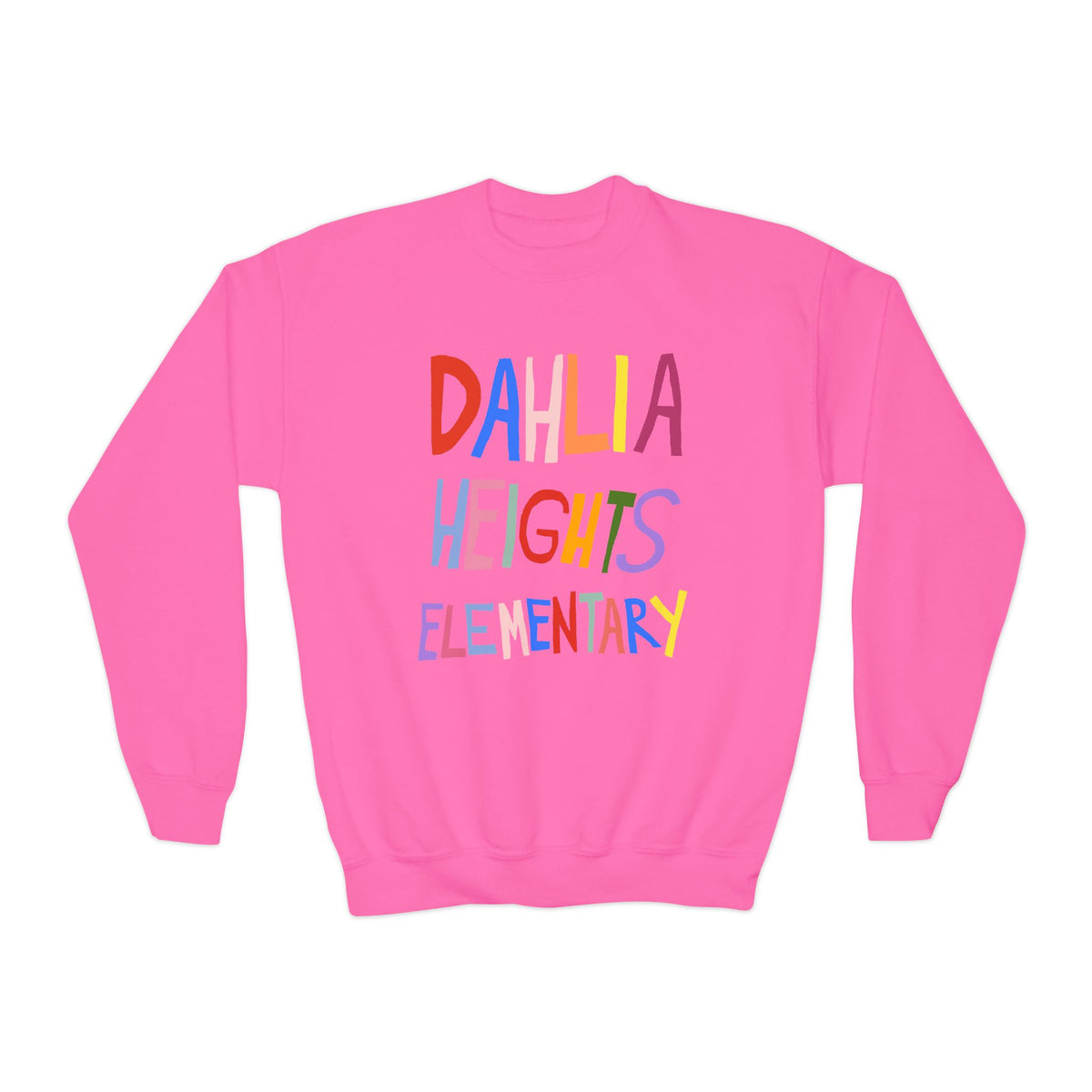 DAHLIA HEIGHTS ELEMENTARY YOUTH CREWNECK (CUSTOMIZABLE)
