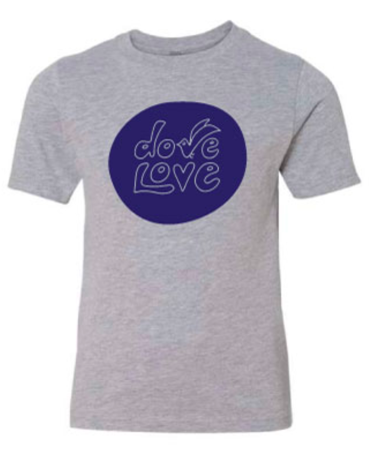NAVY DOVE LOVE T-SHIRT