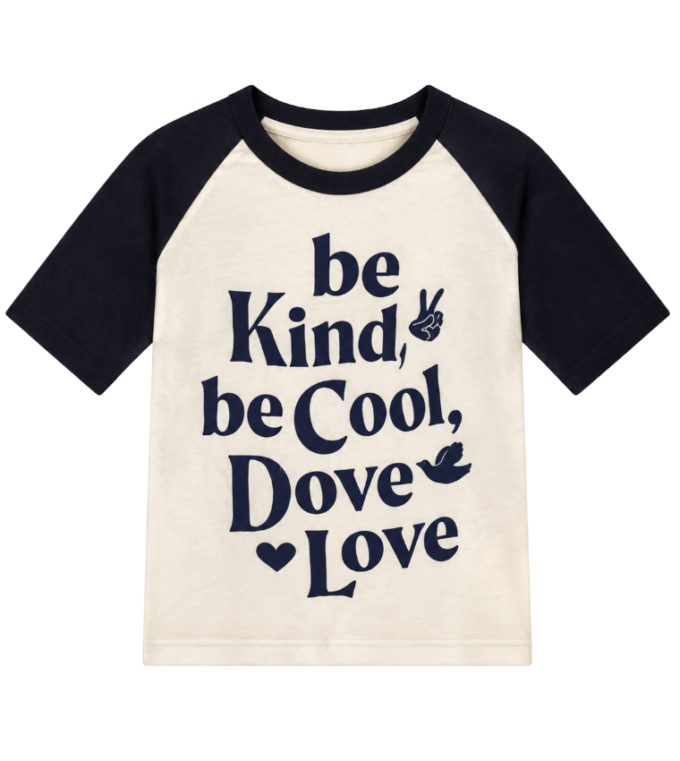 BE KIND BE COOL RAGLAN TEE
